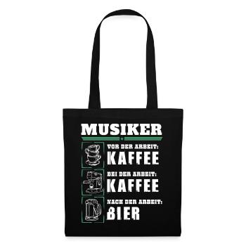 My daily routine as a musician - Tote Bag - black - Front