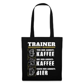 My daily routine as a trainer - Tote Bag - black - Front