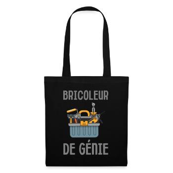 Bricoleur de génie fête des pères - Sac en tissu - noir - Devant