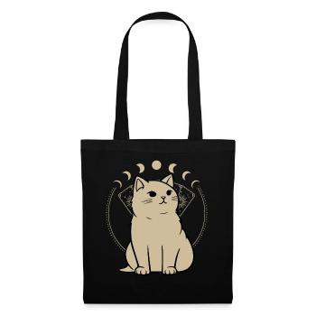 Astrologie Chat : Signes du zodiaque pour votre ami à quatre pattes - Sac en tissu - noir - Devant