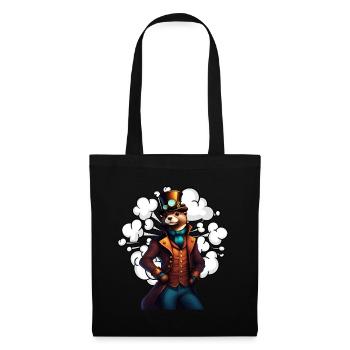 Inventive Otter Steampunk Technikotter - Tote Bag - black - Front