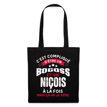 Habitants de Nice - Sac en tissu - noir - Devant