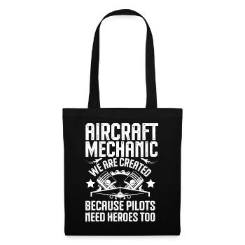 Aircraft Mechanic: Heroes for Pilots - Tote Bag - black - Front