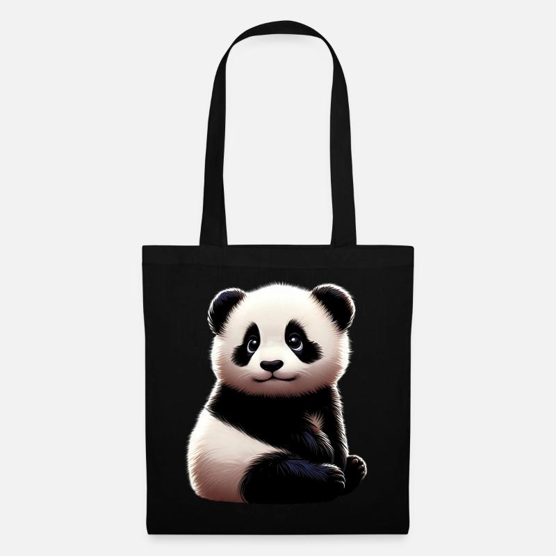 Panda - Tote Bag - black