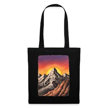 Mountain Sunset - Tote Bag - black - Front