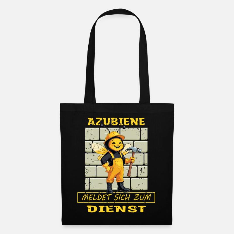 Azubiene Handwerkerin - Stoffbeutel - Schwarz