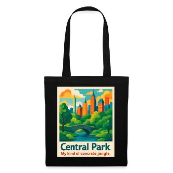 Ambiance de Central Park - Sac en tissu - noir - Devant
