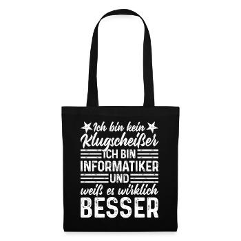 Informatiker - Stoffbeutel - Schwarz - Vorne