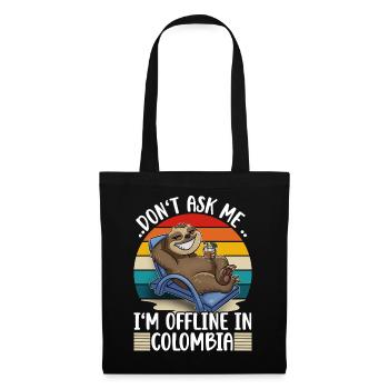 Vacances Colombie - Sac en tissu - noir - Devant