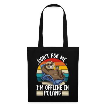 Vacances Pologne - Sac en tissu - noir - Devant