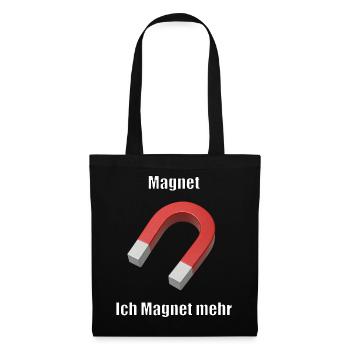 Magnet Meme T-Shirt – Funny German Sayings S - Tote Bag - black - Front