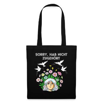 Forgotten words with flowers and birds - Tote Bag - black - Front