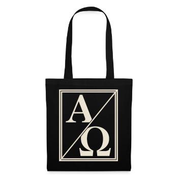 Christian Alpha Omega Sign of Faith - Tote Bag - black - Front