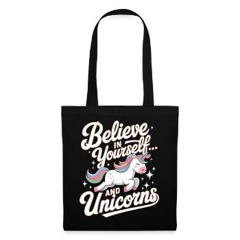 Inspirational Unicorn and Confidence Design - Tote Bag - black - Front