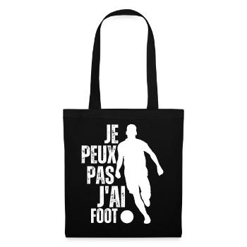 I can't I have football – Passion football - Tote Bag - black - Front