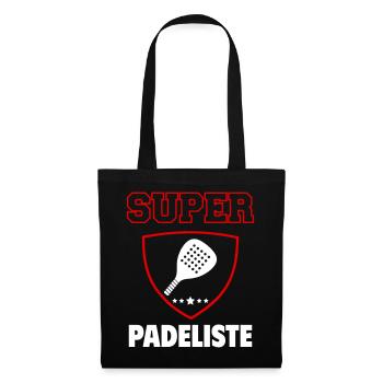 Super Padelist, Vatertag, Weihnachten - Stoffbeutel - Schwarz - Vorne