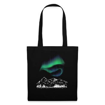 Aurora Alpenkarte - Stoffbeutel - Schwarz - Vorne