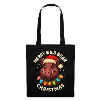 Wild Boar Christmas Hunter Gift Hunting - Tote Bag - black - Front