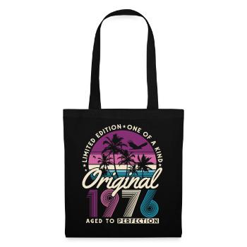 Cadeau d’anniversaire pour le 50e anniversaire 1976 Vintage Retro - Sac en tissu - noir - Devant