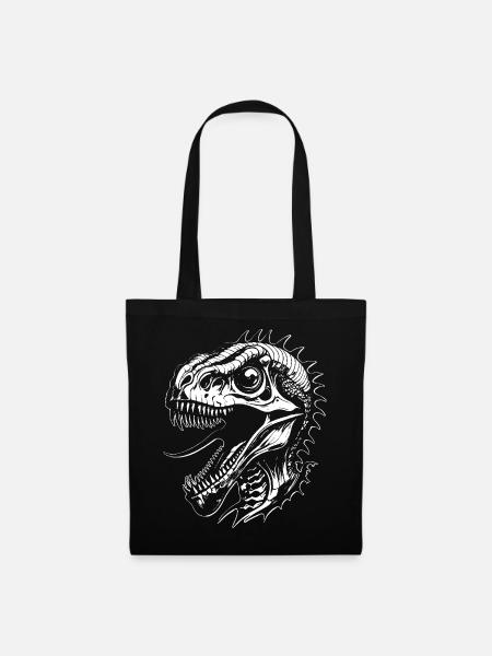Dino - Stoffbeutel - Schwarz