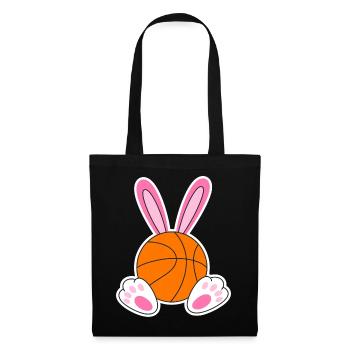 Easter Basketball Bunny Design - Tote Bag - black - Front