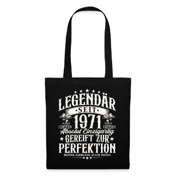 Cadeau d’anniversaire légendaire depuis 1971 - Sac en tissu - noir - Devant