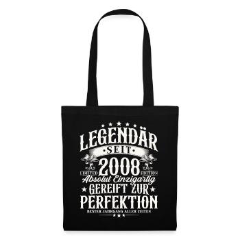 Cadeau vintage 18 anniversaires vintage 2008 - Sac en tissu - noir - Devant