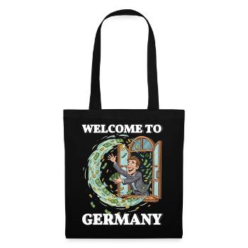 Lustig Steuern Deutschland Party - Tote Bag - black - Front