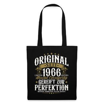 Cadeau d’anniversaire original de 1966 - Sac en tissu - noir - Devant