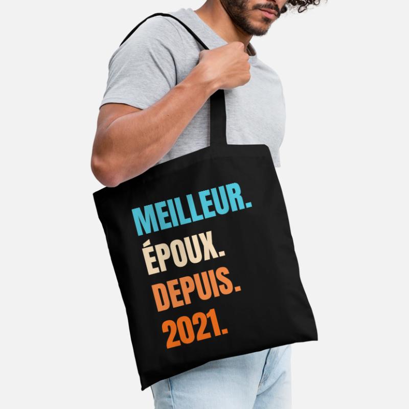 Bester Ehemann seit 2021 Geschenk-Ehemann Stoffbeutel