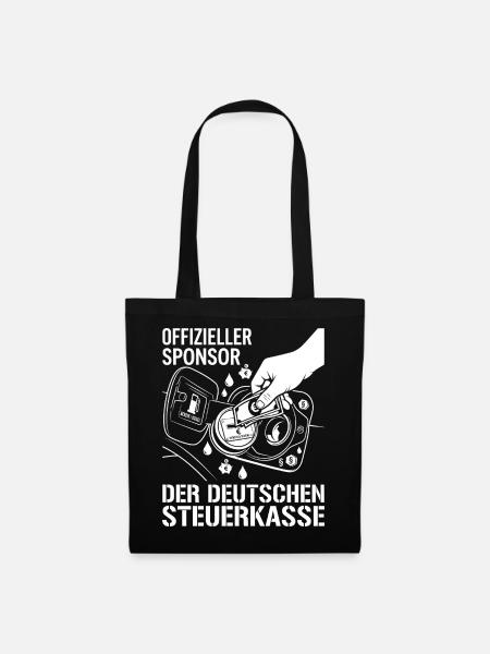 Offizieller Sponsor Der Deutschen Steuerkasse - Stoffbeutel - Schwarz