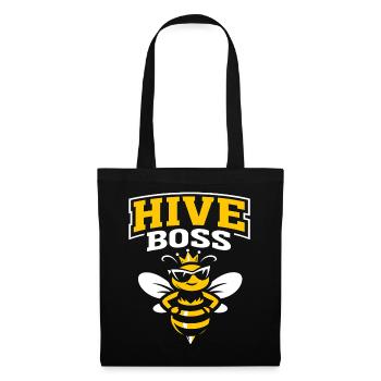 Funny Bee Beekeeper King - Tote Bag - black - Front