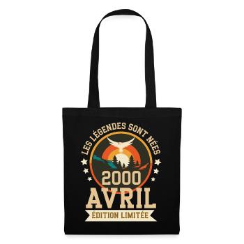Légende Née Avril 2000 Édition Limitée - Sac en tissu - noir - Devant