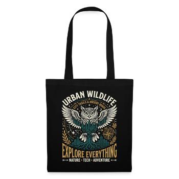 Urban Wildlife Owl - Stoffbeutel - Schwarz - Vorne