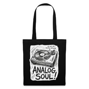 analog soul - Tote Bag - black - Front