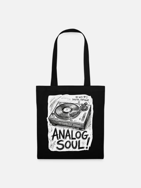 Analog Soul - Stoffbeutel - Schwarz