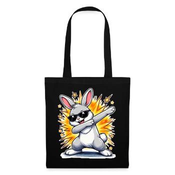 Dabbing Bunny - Tote Bag - black - Front
