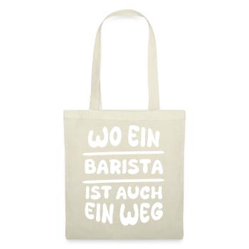 Geschenk für Barista - Stoffbeutel - Natur - Vorne