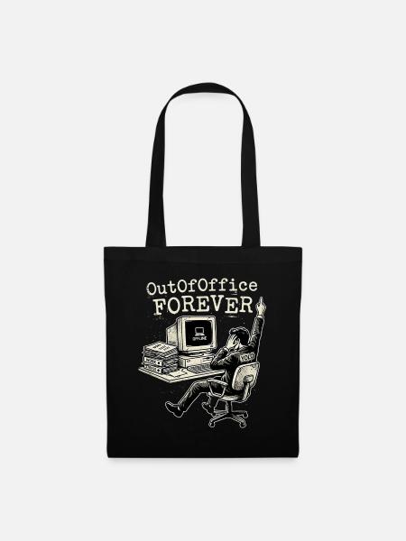 Out Of Office Freedom - Stoffbeutel - Schwarz