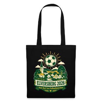 Elversberg 2026 – Vom Dorf ins Fußballmärchen - Stoffbeutel - Schwarz - Vorne