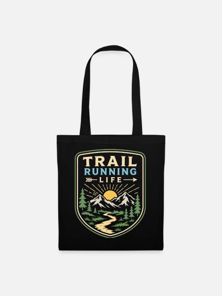 Trailrunning-Leben - Stoffbeutel - Schwarz
