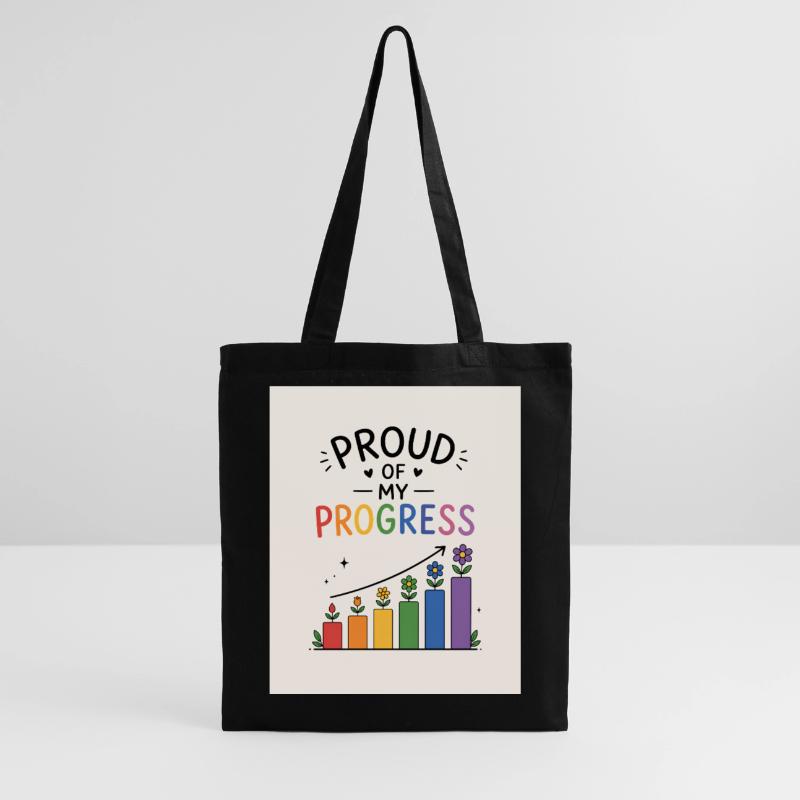 Fier de mes progrès Sac en tissu