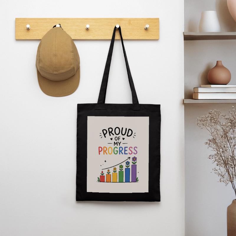 Fier de mes progrès Sac en tissu
