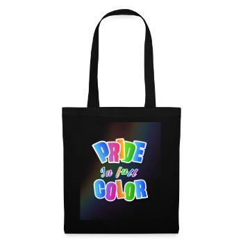 Pride in rainbow colours - Tote Bag - black - Front
