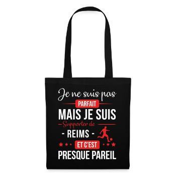 Je Ne Suis Pas Parfait Mais Je Suis Supporter D... - Sac en tissu - noir - Devant