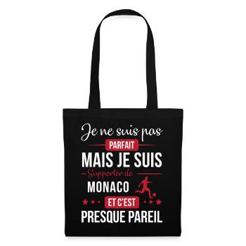 Je Ne Suis Pas Parfait Mais Je Suis Supporter D... - Sac en tissu - noir - Devant
