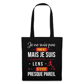 Je Ne Suis Pas Parfait Mais Je Suis Supporter D... - Sac en tissu - noir - Devant
