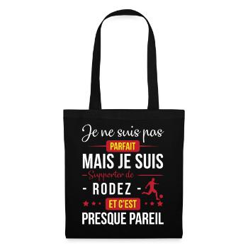 Je Ne Suis Pas Parfait Mais Je Suis Supporter D... - Sac en tissu - noir - Devant