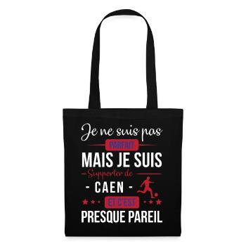 Je Ne Suis Pas Parfait Mais Je Suis Supporter D... - Sac en tissu - noir - Devant