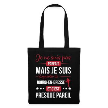 Je Ne Suis Pas Parfait Mais Je Suis Supporter D... - Sac en tissu - noir - Devant